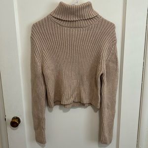 L.A hearts tan xs turtle neck knit sweater